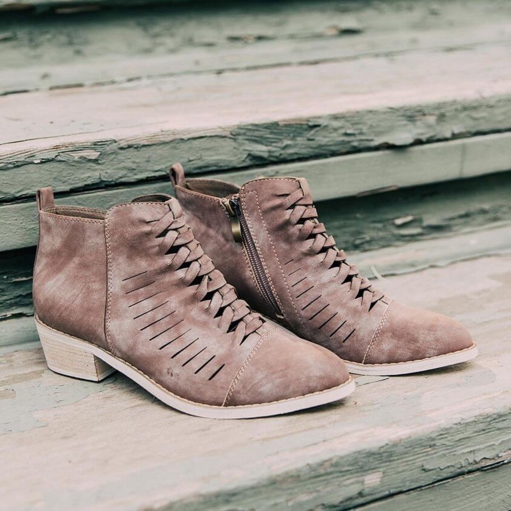 Mi.iM Ostara Braided Ankle Bootie